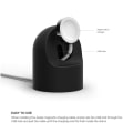 Miniatyrbillede 2 af 5: Opladningsstativ til Apple Watch - Sort