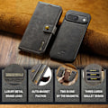 Miniatyrbild 9 av 10: DG.MING 2-in-1 Magnet Wallet Google Pixel 9 Brown