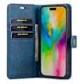 Pikkukuva 2 / 8: DG.MING 2-in-1 Magnet Plånboksfodral iPhone 16 Pro Blå