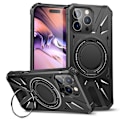 Pikkukuva 1 / 8: Hybridikuori iPhone 16 Prolle MagSafe-renkaalla Musta
