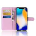 Miniatyrbild 3 av 5: Mobilfodral Läder iPhone XS Max Rosa