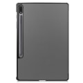 Pikkukuva 8 / 9: Samsung Galaxy Tab S7 Plus/S8 Plus 12.4 Kotelo Tri-fold Harmaa