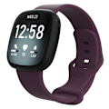 Pikkukuva 1 / 3: Fitbit Versa 4/Sense 2 -tumman silikoniranneke (S)