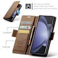 Miniatyrbillede 6 af 7: CaseMe Slim Pungetui RFID-beskyttelse Samsung Galaxy Z Fold 6 Brun