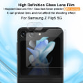 Miniatyrbillede 2 af 7: IMAK Hærdet Glas Linsebeskyttelse + Bagsideskærmbeskyttelse Samsung Galaxy Z Flip 5