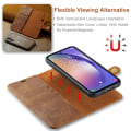 Pikkukuva 5 / 9: DG.MING 2-in-1 Magnet Plånbok Samsung Galaxy A54 Cognac
