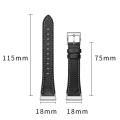 Miniatyrbild 7 av 7: Äkta Läderarmband Fitbit Charge 3/4 Svart