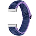 Miniatyrbillede 2 af 2: Flettet nylonarmbånd Fitbit Charge 3/4 Lilla/Blå