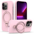 Miniatyrbillede 1 af 6: Silikoneskal Kickstand MagSafe iPhone 16 Pro Max Rosa