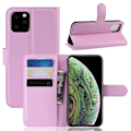 Pikkukuva 1 / 5: iPhone 11 Pro -puhelimen nahkainen suojakotelo, vaaleanpunainen