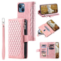 Miniatyrbillede 1 af 7: iPhone 15 Pungetui Polstret Rosa