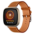 Pikkukuva 1 / 5: Aito nahkaranneke Fitbit Versa 4/Sense 2 Ruskea