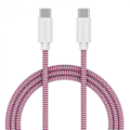Miniatyrbillede 1 af 2: Smartline USB-kabel USB-C - USB-C 3A 1m Rosa