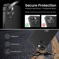Pikkukuva 3 / 6: Hat Prince Kamerasuoja Alumiini iPhone 15/iPhone 15 Plus Musta