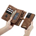 Pikkukuva 8 / 8: CaseMe Lompakkokotelo Multi-Slot Samsung Galaxy S21 Ultra Ruskea