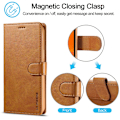 Miniatyrbillede 3 af 6: LC.IMEEKE Pungetui iPhone 13 Pro Cognac