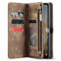 Pikkukuva 3 / 10: CaseMe Multi-Slot 2 i 1 Plånboksfodral Samsung Galaxy A35 Ruskea