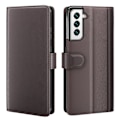 Pikkukuva 1 / 7: Aito nahkakotelo Samsung Galaxy S22 Plus - Ruskea