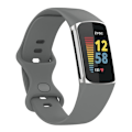 Miniatyrbillede 1 af 6: Silikonearmbånd Fitbit Charge 5 Grå (S)