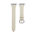 Miniatyrbild 4 av 5: Smalt Läderarmband Apple Watch 41mm Series 9 Vit