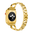 Miniatyrbillede 1 af 4: Rhinestone Krystalarmbånd Apple Watch Series 10 46mm Guld