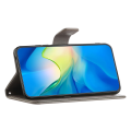 Miniatyrbillede 3 af 6: Læderetui Sommerfugle Samsung Galaxy S24 Grå