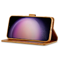 Miniatyrbillede 2 af 8: LC.IMEEKE Pungetui Samsung Galaxy S25 Plus Cognac