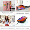 Miniatyrbillede 8 af 10: CaseMe Multi-Slot 2 i 1 Pungetui iPhone 16 Pro Rosa