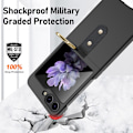 Miniatyrbillede 5 af 5: Samsung Galaxy Z Flip 6 Cover med Ringholder Sort