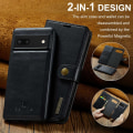 Miniatyrbild 5 av 7: DG.MING 2-in-1 Magnet Wallet Google Pixel 7 Black