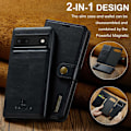 Miniatyrbillede 5 af 7: DG.MING 2-i-1 Magnet Pung Google Pixel 7 Sort