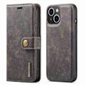 Miniatyrbillede 1 af 10: DG.MING 2-i-1 Magnet Pung iPhone 14 Brun