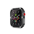 Miniatyrbillede 3 af 5: Apple Watch 44mm Cover og Skærmbeskyttelse Hærdet Glas Sort
