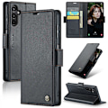 Miniatyrbillede 1 af 7: CaseMe Slim Pungetui RFID-beskyttelse Samsung Galaxy A15 Sort