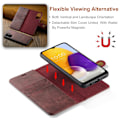 Pikkukuva 8 / 8: DG.MING 2-in-1 Magnet Plånbok Samsung Galaxy A13 Punainen