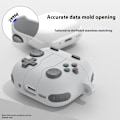 Miniatyrbild 5 av 8: Silikonskal Med Karbinhake Apple AirPods 4 Gamepad Grå