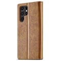 Miniatyrbillede 10 af 10: LC.IMEEKE Pungetui Samsung Galaxy S24 Ultra Cognac