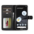 Miniatyrbillede 2 af 7: LC.IMEEKE Pungetui Google Pixel 7 Sort