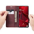 Pikkukuva 6 / 6: CaseMe Slim Lompakkokotelo Galaxy S20 FE Punainen