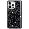 Pikkukuva 7 / 7: Kimalteleva lompakkokotelo iPhone 14 Pro Max - Musta