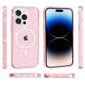 Miniatyrbild 6 av 6: Glitter MagSafe Skal iPhone 14 Pro Max Transparent Rosa