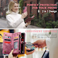Miniatyrbillede 6 af 10: CaseMe Multi-Slot 2 i 1 Pungetui Galaxy S25 Ultra Rød