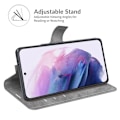 Pikkukuva 2 / 6: Nahkainen lompakkokotelo Samsung Galaxy S22 Plus - Harmaa
