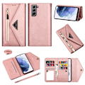 Pikkukuva 1 / 8: Samsung Galaxy S21 Plus -lompakkokotelo, ruusukulta