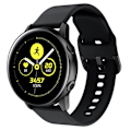 Miniatyrbild 1 av 4: Soft Silikonarmband Samsung Galaxy Watch Active Svart