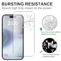 Pikkukuva 4 / 4: Karkaistu lasi näytönsuoja ja linssisuoja iPhone 16 Plus