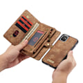 Miniatyrbillede 5 af 10: CaseMe Pungetui Multi-Slot iPhone 11 Brun
