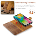 Miniatyrbild 5 av 8: DG.MING 2-in-1 Magnet Wallet iPhone 16 Pro Cognac