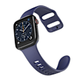 Miniatyrbild 3 av 5: Silicone Band Apple Watch 42/44/45 Dark Blue