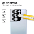 Miniatyrbillede 3 af 6: Hele linsebeskyttelse 0,2 mm Samsung Galaxy S21 Ultra Sort